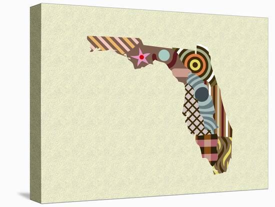 Florida State Map-Lanre Adefioye-Stretched Canvas