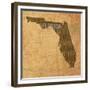 Florida State Words-David Bowman-Framed Giclee Print