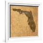 Florida State Words-David Bowman-Framed Giclee Print