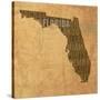 Florida State Words-David Bowman-Stretched Canvas