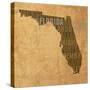 Florida State Words-David Bowman-Stretched Canvas
