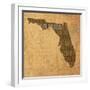 Florida State Words-David Bowman-Framed Giclee Print