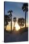 Florida Sunset,  Clearwater Beach, Florida-George Oze-Stretched Canvas