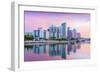 Florida, Tampa, Skyline, Dawn, Hillsborough River-John Coletti-Framed Photographic Print