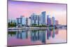 Florida, Tampa, Skyline, Dawn, Hillsborough River-John Coletti-Mounted Photographic Print