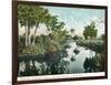 Florida - Thompson's Creek on Tomoka River-Lantern Press-Framed Art Print