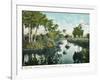 Florida - Thompson's Creek on Tomoka River-Lantern Press-Framed Art Print