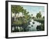 Florida - Thompson's Creek on Tomoka River-Lantern Press-Framed Art Print