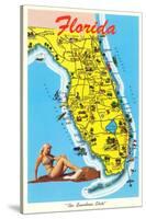 Florida Tourist Map-null-Stretched Canvas