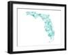 Florida Turquoise-Jace Grey-Framed Art Print
