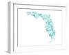 Florida Turquoise-Jace Grey-Framed Art Print