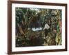 Florida - View of a Banana Grove-Lantern Press-Framed Art Print