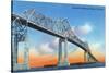 Florida - View of Sunshine Skyway Bridge-Lantern Press-Stretched Canvas