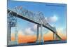 Florida - View of Sunshine Skyway Bridge-Lantern Press-Mounted Art Print