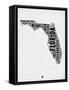 Florida Word Cloud 2-NaxArt-Framed Stretched Canvas