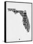 Florida Word Cloud 2-NaxArt-Framed Stretched Canvas