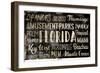 Florida Words-Jace Grey-Framed Art Print