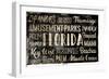 Florida Words-Jace Grey-Framed Art Print