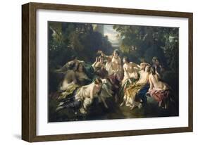 Florinda-Franz Xaver Winterhalter-Framed Art Print