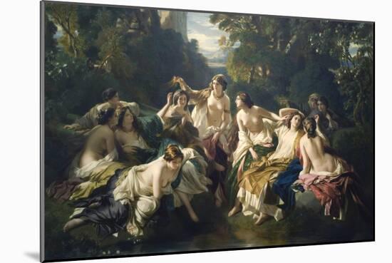 Florinda-Franz Xaver Winterhalter-Mounted Art Print