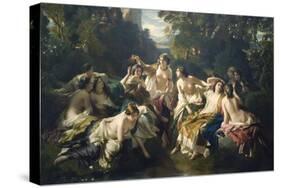 Florinda-Franz Xaver Winterhalter-Stretched Canvas