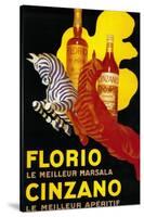 Florio Cinzano Vintage Poster - Europe-Lantern Press-Stretched Canvas