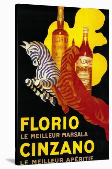 Florio Cinzano Vintage Poster - Europe-Lantern Press-Stretched Canvas