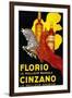 Florio Cinzano Vintage Poster - Europe-Lantern Press-Framed Art Print