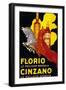 Florio Cinzano Vintage Poster - Europe-Lantern Press-Framed Art Print