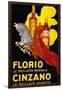 Florio Cinzano Vintage Poster - Europe-Lantern Press-Framed Art Print