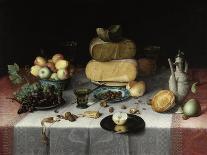 Still Life with Cheese-Floris Claesz van Dijck-Stretched Canvas