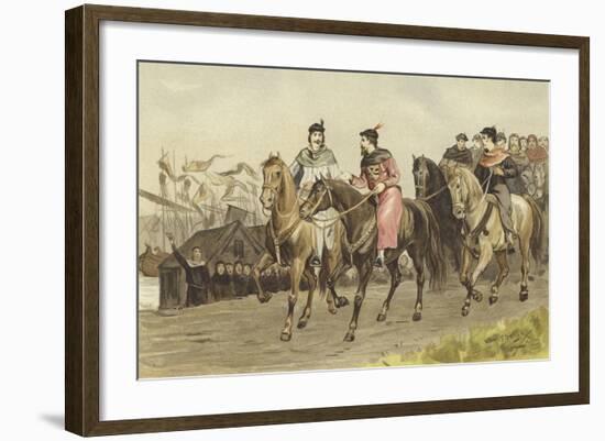 Floris V, Count of Holland, and Gijsbrecht IV of Amstel, 26 July 1274-Willem II Steelink-Framed Giclee Print