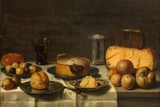Dutch Breakfast (Oil on Wood)-Floris van Schooten-Mounted Giclee Print