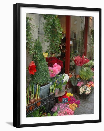 Florist in Ile St. Louis, Paris, France-Lisa S. Engelbrecht-Framed Premium Photographic Print