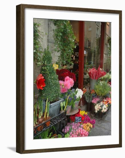 Florist in Ile St. Louis, Paris, France-Lisa S. Engelbrecht-Framed Premium Photographic Print