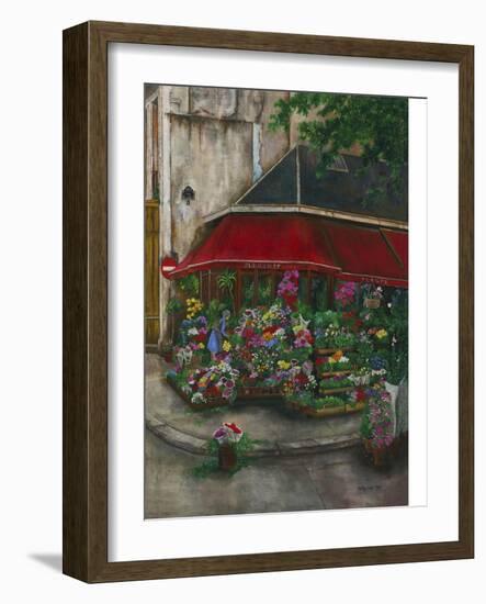 Florist on the Rive Gauche-Betty Lou-Framed Giclee Print