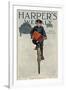 Florist's Delivery Boy on a Bicycle, Harper's Weekly Cover for March 11, 1911-null-Framed Giclee Print