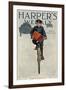 Florist's Delivery Boy on a Bicycle, Harper's Weekly Cover for March 11, 1911-null-Framed Giclee Print