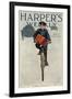 Florist's Delivery Boy on a Bicycle, Harper's Weekly Cover for March 11, 1911-null-Framed Giclee Print