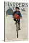 Florist's Delivery Boy on a Bicycle, Harper's Weekly Cover for March 11, 1911-null-Stretched Canvas