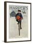 Florist's Delivery Boy on a Bicycle, Harper's Weekly Cover for March 11, 1911-null-Framed Giclee Print