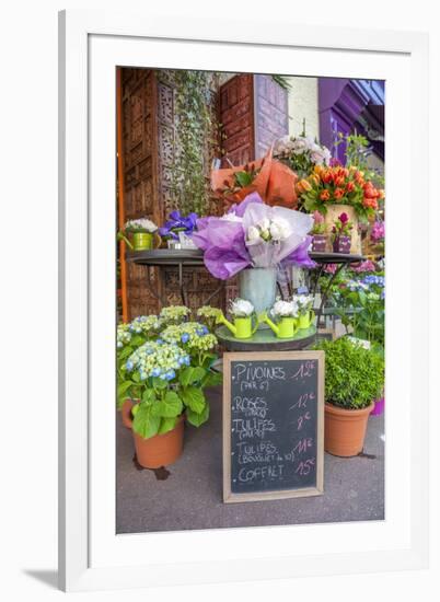 Florist shop, Cabourg, Normandy, France-Lisa S. Engelbrecht-Framed Photographic Print