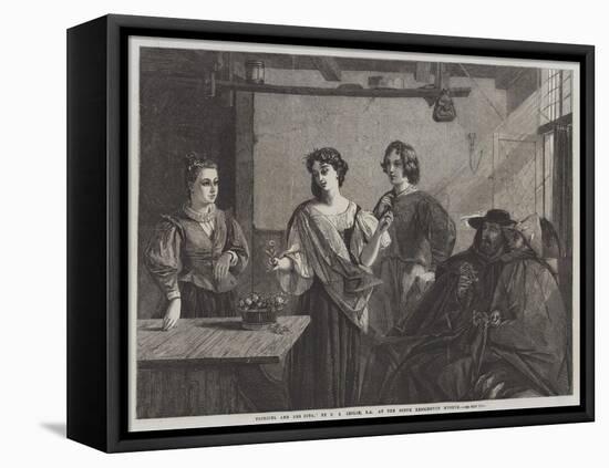 Florizel and Pee Dita-Charles Robert Leslie-Framed Stretched Canvas