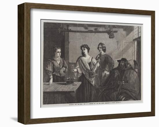 Florizel and Pee Dita-Charles Robert Leslie-Framed Giclee Print