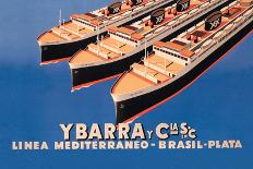 Ybarra and Company Mediterranean-Brazil-Plata Cruise Line-Flos-Laminated Premium Giclee Print