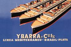 Ybarra and Company Mediterranean-Brazil-Plata Cruise Line-Flos-Framed Premium Giclee Print