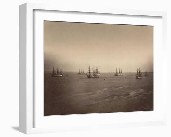 Flotte française en rade de Brest-Gustave Le Gray-Framed Giclee Print