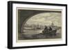 Flounder Fishing at Waterloo Bridge-null-Framed Giclee Print