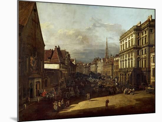 Flour Market Squarein Vienna-Bernardo Bellotto-Mounted Giclee Print