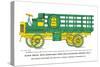 Flour Truck with Removable Sides and Stationary Driver's Seat-null-Stretched Canvas